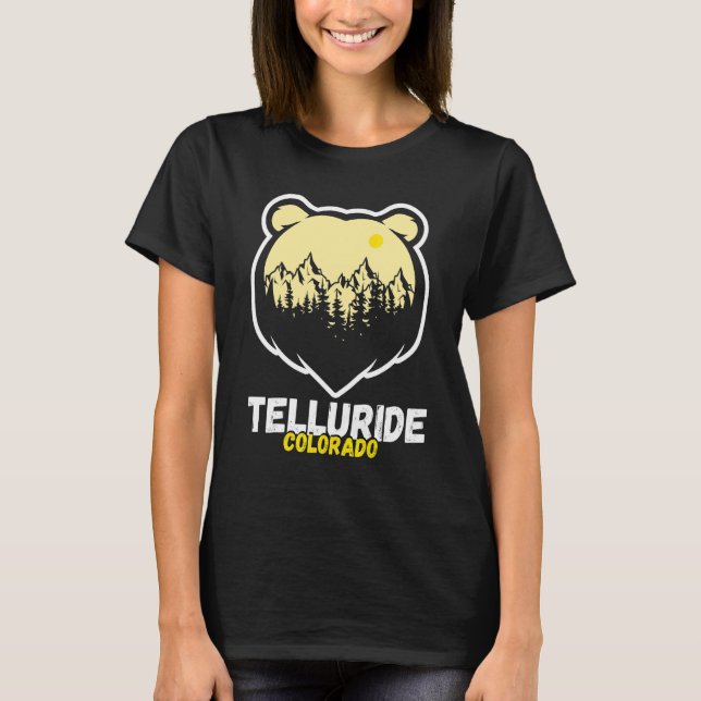 Telluride Colorado Retro Mountains Telluride 1 T-Shirt (Front)