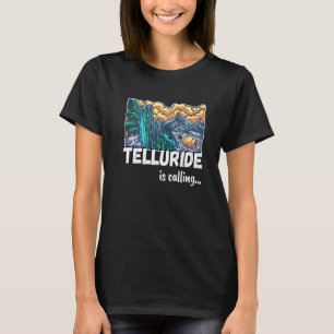 Telluride Colorado Retro Mountains Telluride 2 T-Shirt