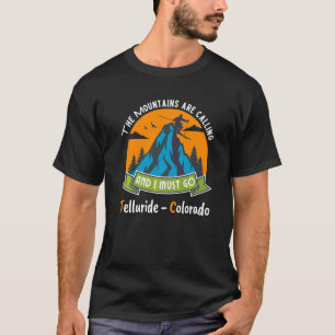 Telluride Colorado Retro Mountains Telluride T-Shirt