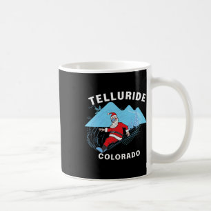 Telluride Colorado - Santa Claus Snowboard Coffee Mug