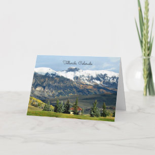 Telluride, Colorado scenic landscape photo Card