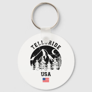 Telluride Colorado Ski Resort Alpine Skiing Americ Key Ring