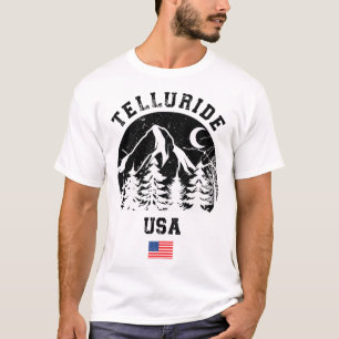 Telluride Colorado Ski Resort Alpine Skiing Americ T-Shirt