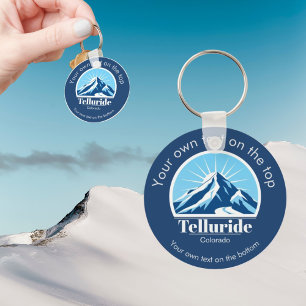 Telluride Colorado ski resort gift Key Ring