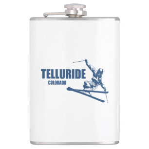 Telluride Colorado Skier Hip Flask