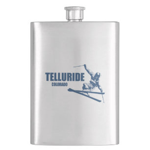 Telluride Colorado Skier Hip Flask