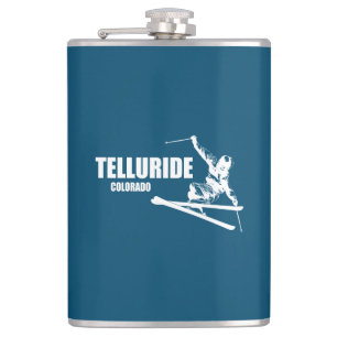 Telluride Colorado Skier Hip Flask
