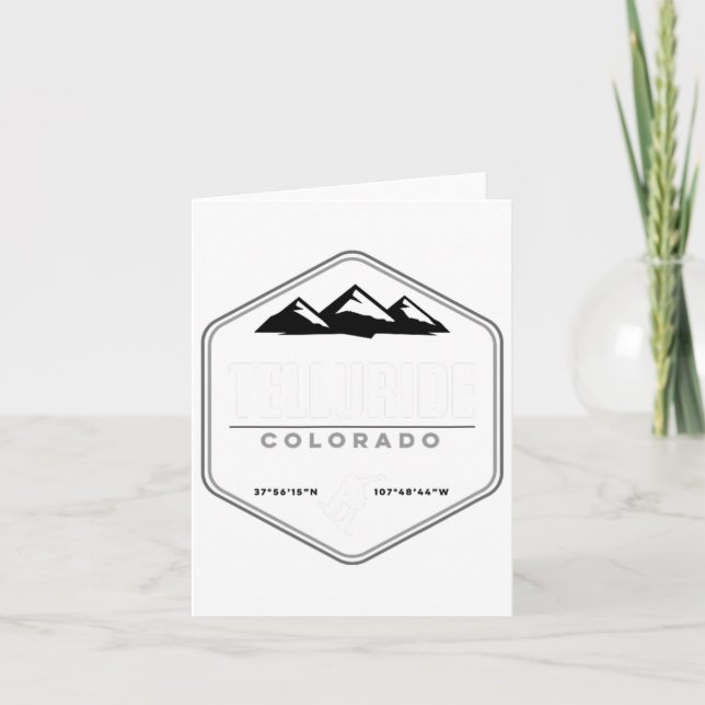 Telluride Colorado Snowboarding T  Card (Front)