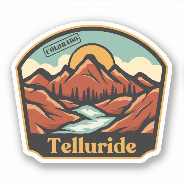 Telluride, Colorado Sticker (Front)