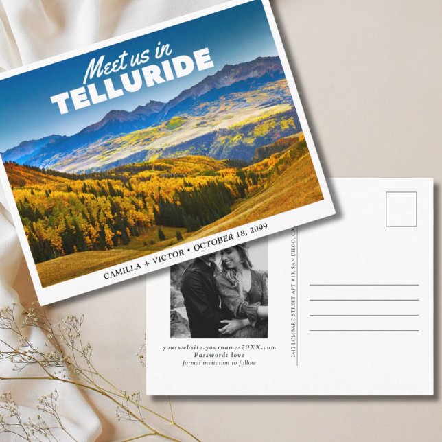 Telluride Mountain Wedding Save the Date Postcard (Telluride Mountain Wedding Save the Date Postcard
)