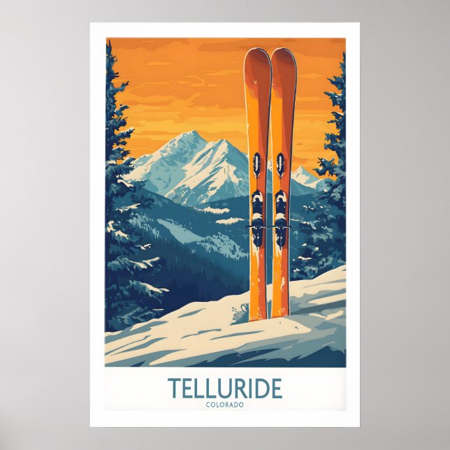Telluride Ski Print - Colorado 1 (Front)