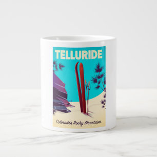 Telluride Ski Rocky Mountains Large Coffee Mug