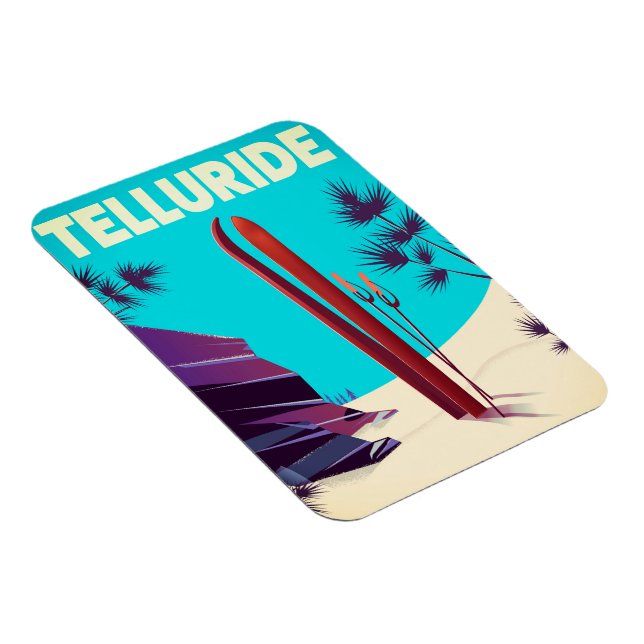 Telluride Ski Rocky Mountains Magnet (Right Side)