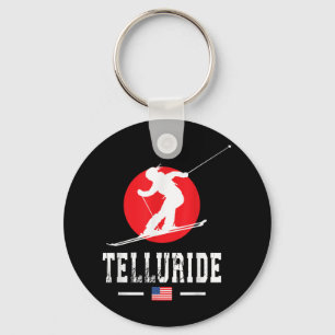 Telluride Usa Ski Resort Rocky Mountains American Key Ring