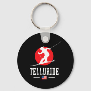 Telluride Usa Ski Resort Rocky Mountains American Key Ring