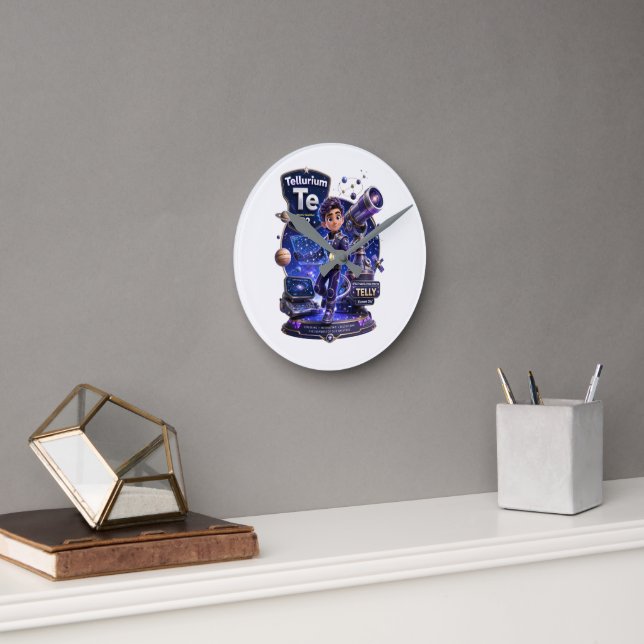 Tellurium character from the ATOMIVRA™  Round Clock (Office)