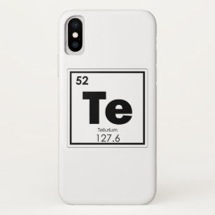 Tellurium chemical element symbol chemistry formul Case-Mate iPhone case