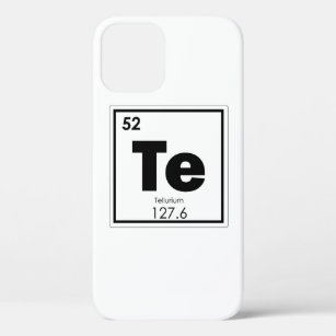 Tellurium chemical element symbol chemistry formul iPhone 12 case