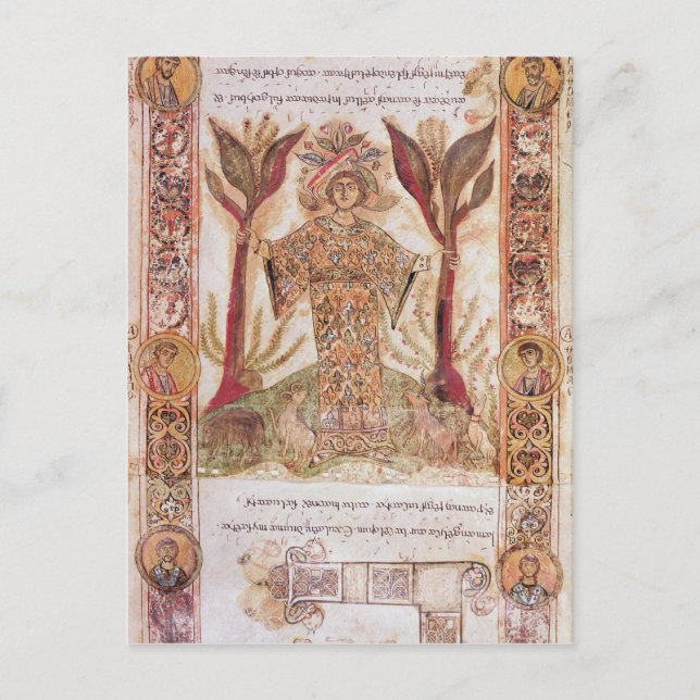 Tellus, from Exultet I, c.1030 Postcard (Front)