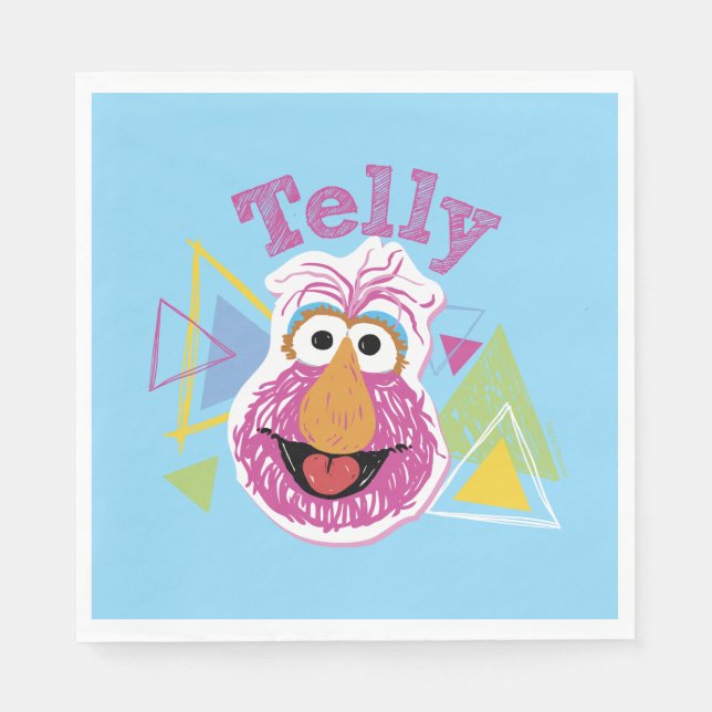 Telly Monster Fun Graphic Napkin (Front)