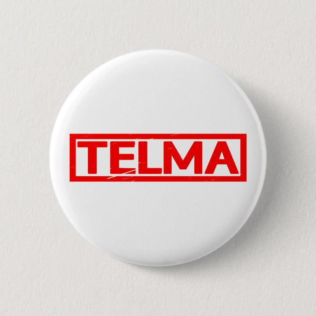 Telma Stamp 6 Cm Round Badge (Front)