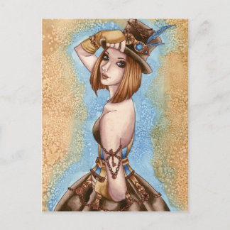 Telsa - Steampunk Postcard