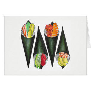 Temaki Sushi Hand Roll Rolls Japanese Food Cuisine