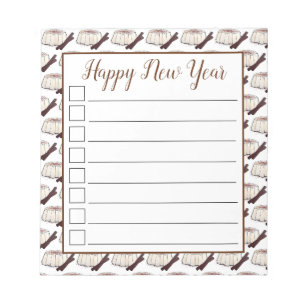 Tembleque Puerto Rican New Year Coconut Pudding Notepad