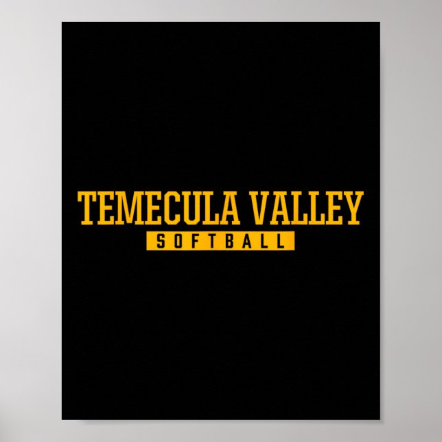 Temecula Valley High School Softll  Poster (Front)