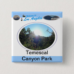 Temescal Gateway Park 15 Cm Square Badge