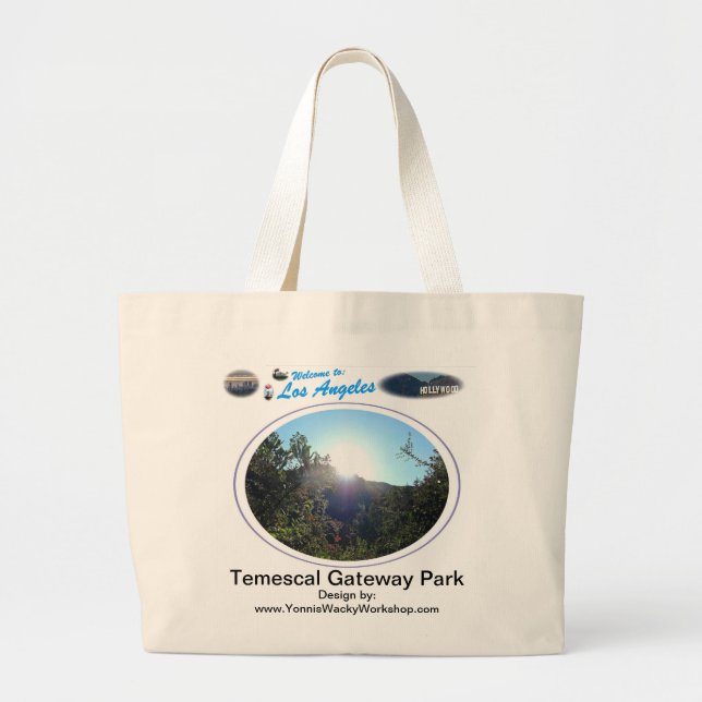 Temescal Gateway Park Large Tote Bag (Front)