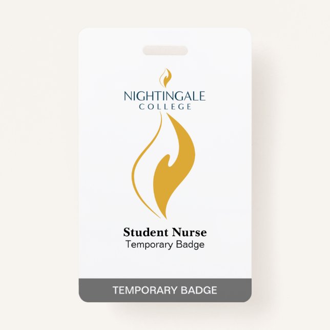 Temp Badge ID Badge (Back)