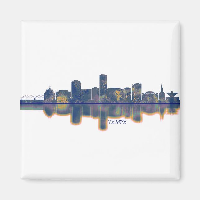 Tempe Skyline Magnet (Front)