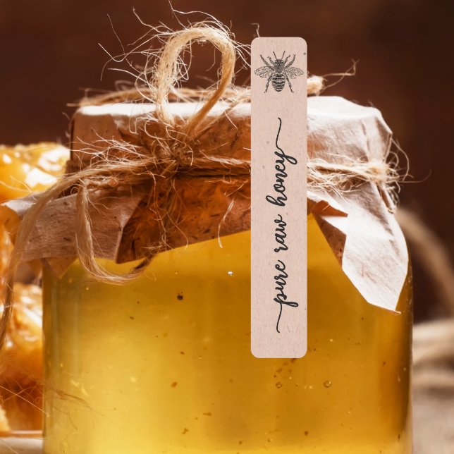 Temper proof kraft Honeybee Apiary jar seal (Creator Uploaded)