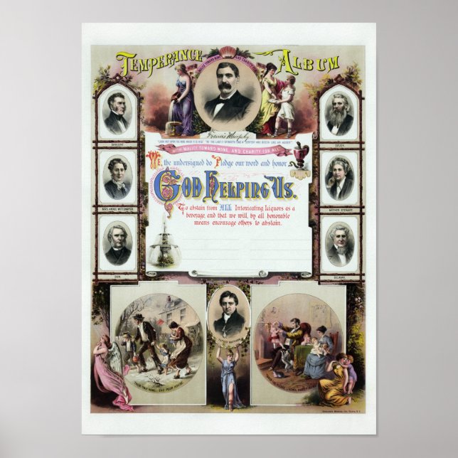 Temperance Album - Circa 1871 Poster (Front)