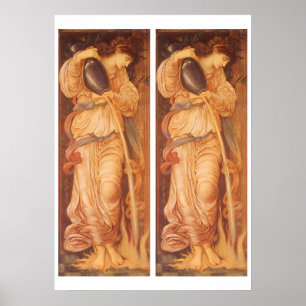 Temperantia by Burne Jones, Vintage Victorian Art Poster