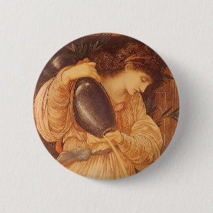 Temperantia by Sir Edward Coley Burne-Jones 6 Cm Round Badge