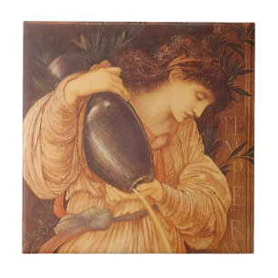 Temperantia by Sir Edward Coley Burne-Jones Ceramic Tile