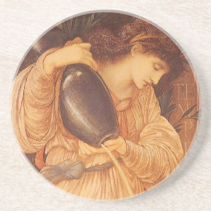 Temperantia by Sir Edward Coley Burne-Jones Coaster