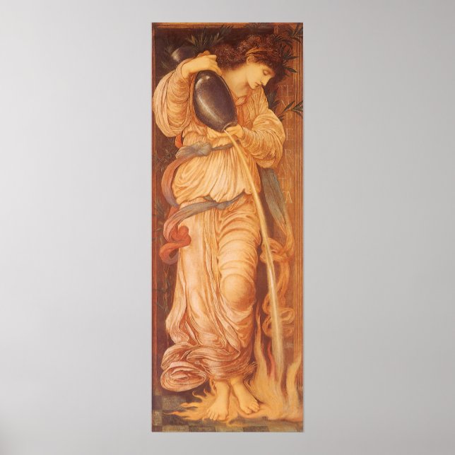 Temperantia by Sir Edward Coley Burne-Jones Poster (Front)