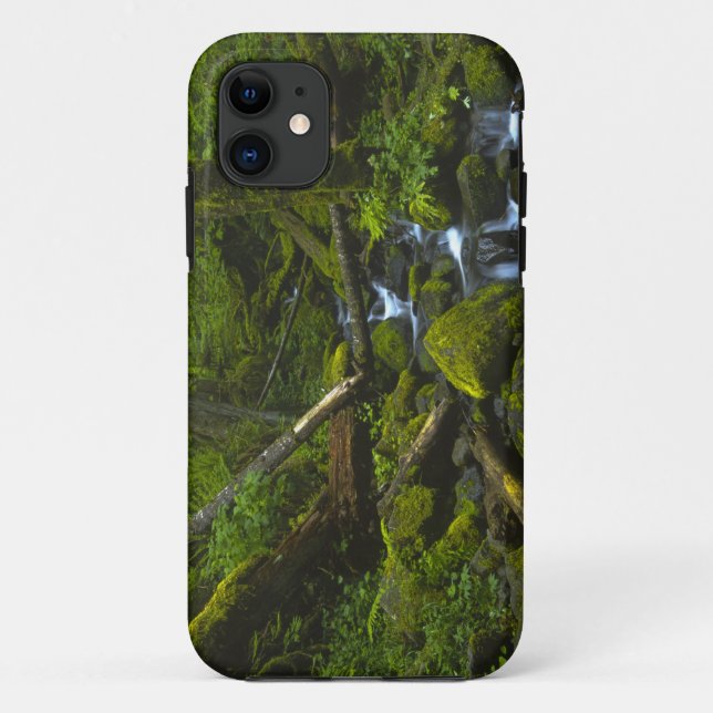 Temperate Rainforest Stream in Columbia River Case-Mate iPhone Case (Back)