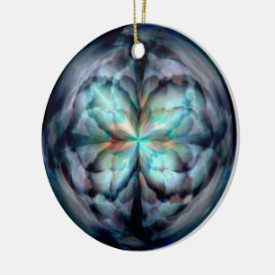 Tempest II (Blue) Ceramic Ornament