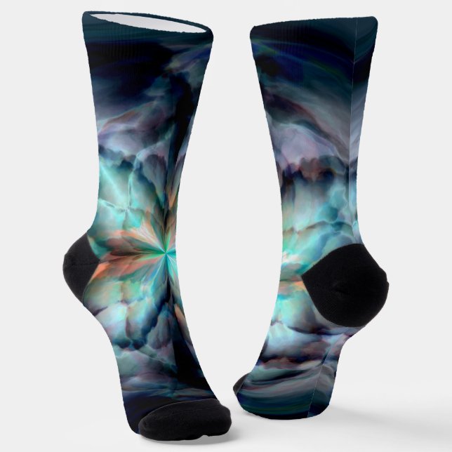 Tempest II (Blue) Socks (Angled)
