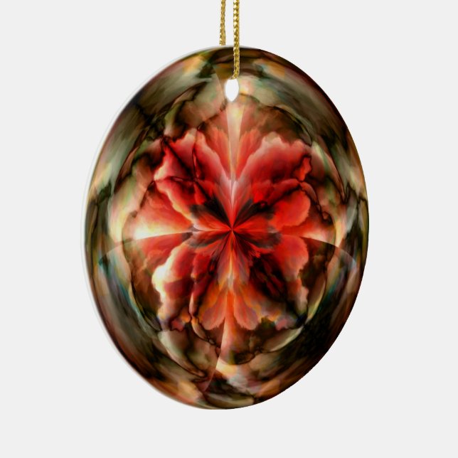 Tempest II (Red) Ceramic Ornament (Right)