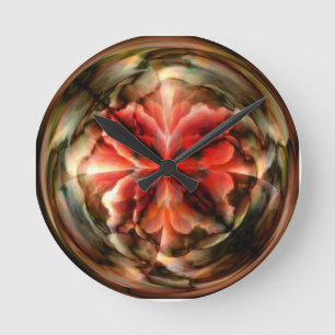 Tempest II (Red) Round Clock