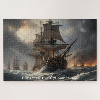 Tempest of Triumph: The Age of Sail in Battle Jigsaw Puzzle