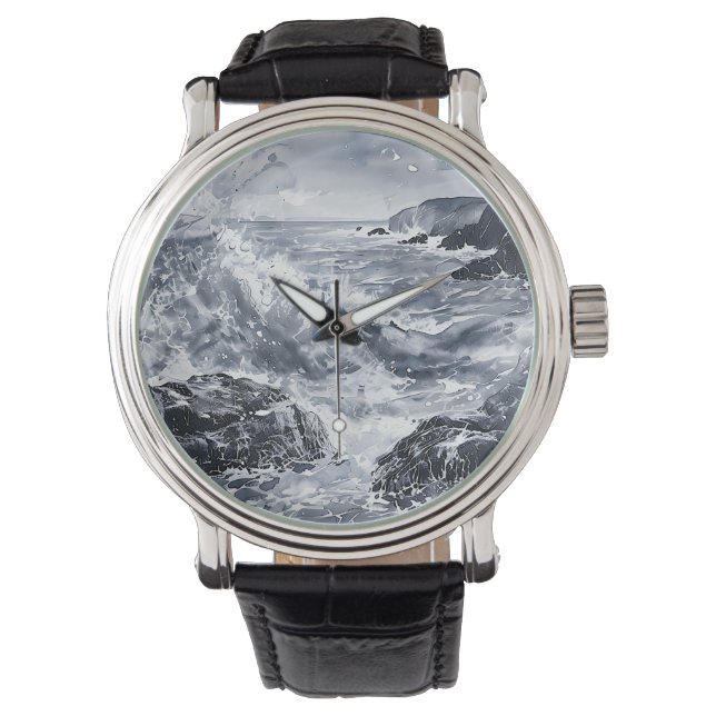 Tempest on the Welsh Shore Watch (Front)