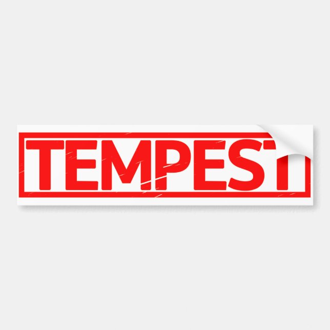 Tempest Stamp Bumper Sticker (Front)