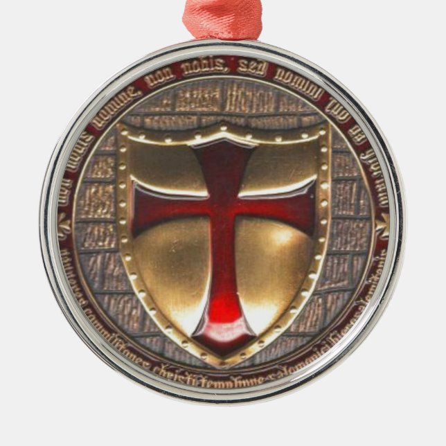 TEMPLAR EMBLEM METAL ORNAMENT (Front)
