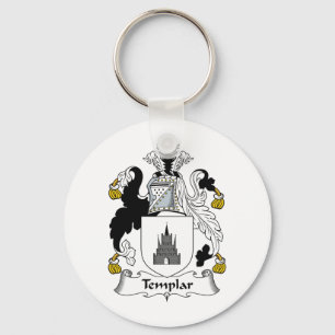 Templar Family Crest Key Ring